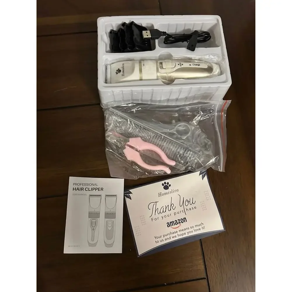 Homesliva Pet Grooming Hair Clipper Kit